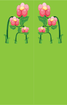 Green Flowers Bookmark bookmark