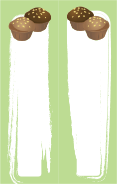 Green Muffins Bookmark bookmark
