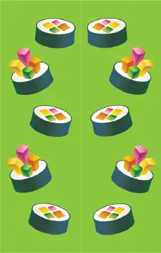 Green Sushi Bookmark bookmark