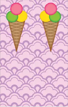 Ice Cream Cone Purple Bookmark bookmark