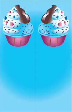 Ice Cream Sprinkles Blue Bookmark bookmark