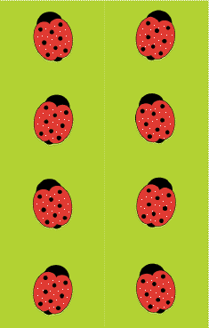 Light Green Ladybugs Bookmark bookmark