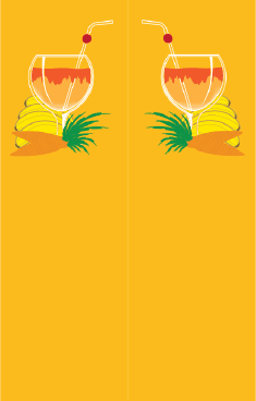 Orange Banana Drink Bookmark bookmark