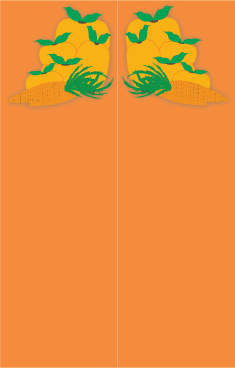 Orange Veggies Bookmark bookmark