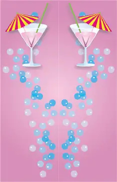 Pink Cocktail Bookmark bookmark