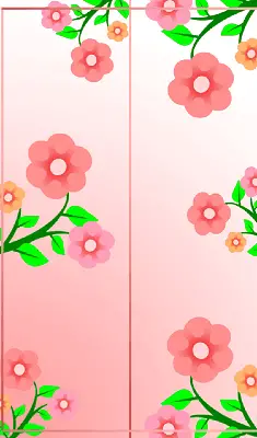 Pink Flowers Bookmark bookmark
