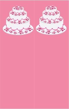 Pink Tiered Cake Bookmark bookmark