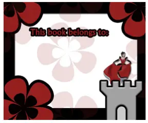 Princess Castle Bookplates bookmark