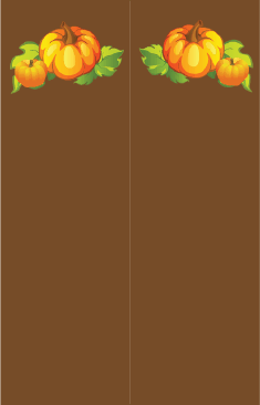 Pumpkins Brown Bookmark bookmark