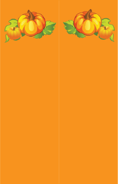 Pumpkins Orange Bookmark bookmark