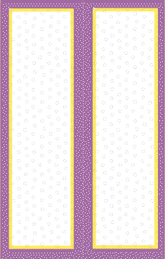 Purple Yellow Border Bookmark bookmark