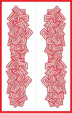 Red Abstract Bookmark bookmark