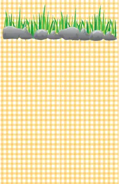 Rocks Yellow Gingham Bookmark bookmark