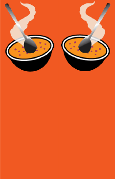 Soup Orange Bookmark bookmark