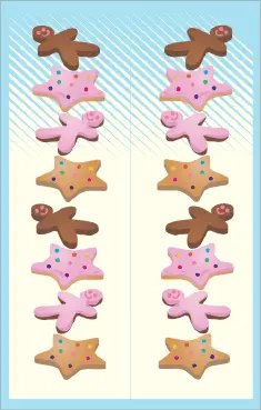 Star Gingerbread Cookies Bookmark bookmark
