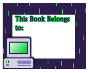 Technology Bookplate 6 bookmark