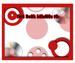 Technology Bookplate Disks bookmark