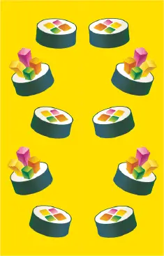 Yellow Sushi Bookmark bookmark