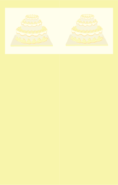 Yellow Tiered Cake Bookmark bookmark