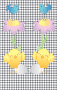 Bird Flower Black Gingham Bookmark