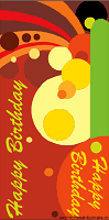 Happy Birthday Bookmark