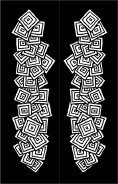 Black White Squares Bookmark