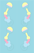 Blue Baby Rattles Bookmark