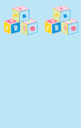 Blue Blocks Bookmark