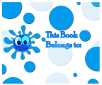 Blue Bubble Bookplates