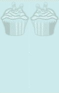 Blue Cupcake Bookmark