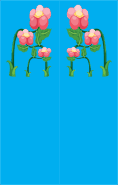 Blue Flowers Bookmark