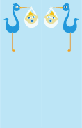 Blue Stork Bookmark