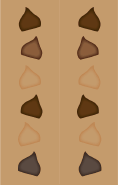 Brown Chocolate Chips Bookmark