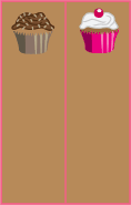 Brown Cupcakes Bookmark