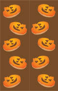 Brown Jack-o-Lanterns Bookmark