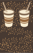 Brown Paper Cup Bookmark