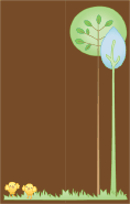 Brown Trees Bookmark