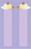 Cheesecake Cherries Purple Bookmark