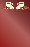 Cinnamon Coffee Red Bookmark