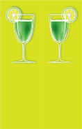 Cocktail Green Bookmark