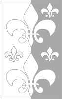 Color Fleur De Lis Bookmark