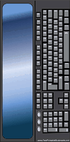 Computer Bookmark with Keyboard