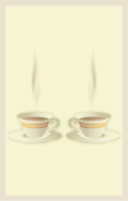 Cup White Border Bookmark