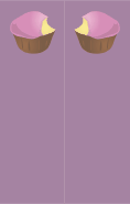 Cupcake Purple Bookmark