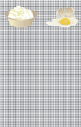 Eggs Black Gingham Bookmark