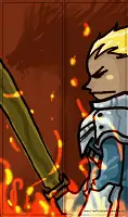 Fantasy Bookmark with Warrior