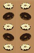 Frosted Doughnuts Brown Bookmark