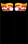 German Food Black Bookmark