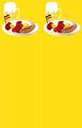 German Food Yellow Bookmark