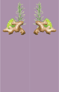 Ginger Purple Bookmark